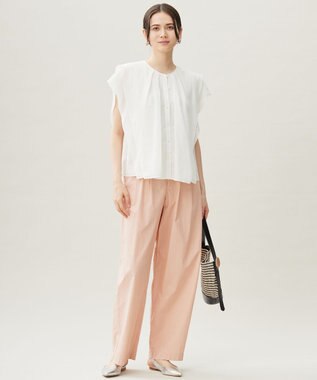 自由区 【カタログ掲載・洗える】オルダージュタイプライター パンツ ローズ