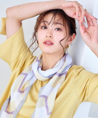 Tiaclasse カラーメタルリングピアス ゴールド×キャメル