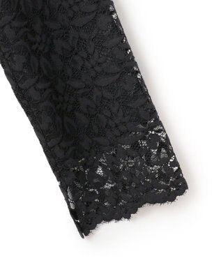 23区 【洗える】トリアセダブルジョーゼット ワンピース ブラック系