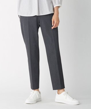 J.PRESS LADIES L 【洗える】T/Rアルガンシルク クロップドパンツ