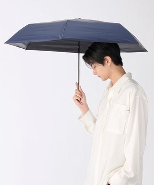 MOONBAT 【遮光100％/超軽量/耐久性】マジで軽い傘 晴雨兼用 折りたたみ日傘 マジカルテックプロテクション Tough W rib 55cm ディープブルー