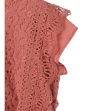 Green Parks ・Ｐｅｔｉｔ　Ｆｌｅｕｒ　フレンチレーシ－ブラウス Pink