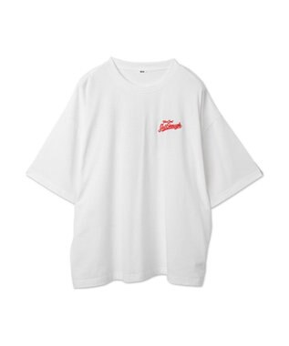 WEGO フードキャラ発泡プリントT ホワイト