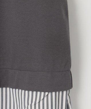 J.PRESS LADIES L 【接触冷感・UVケア】レイヤードジャージー カットソー グレー系1