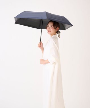 MOONBAT 【遮光100％/超軽量/耐久性】マジで軽い傘 晴雨兼用 折りたたみ日傘 マジカルテックプロテクション Tough W rib 55cm ディープブルー