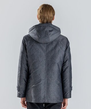 JOSEPH HOMME 新素材【4WAY】ライトラスターシャンブレー　ダウンコート グレー系