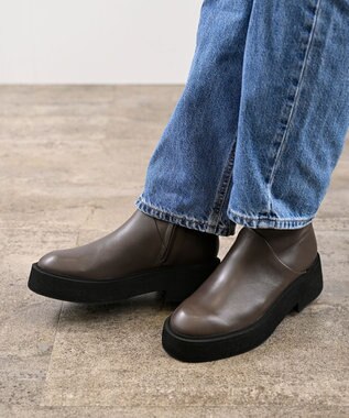 APOM プラットフォームサイドジップブーツ50 グレー