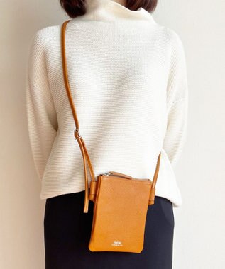 Hekhèr Le Style de Vie 新色追加【日本製】シュリンクレザー スマートフォンポシェット キャメル