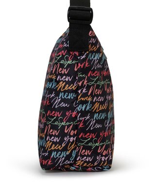 LeSportsac DELUXE EASY CARRY TOTE/NYCスクリプトブラック NYCスクリプトブラック