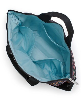 LeSportsac DELUXE EASY CARRY TOTE/NYCスクリプトブラック NYCスクリプトブラック