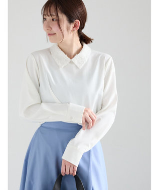 Te chichi レースカラーブラウス
