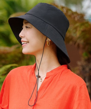 撥水/UVケア】FINE MOVE アシンメトリー ハット / UNFILO