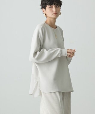 AMERICAN HOLIC ドルマン異素材ポンチプルオーバー Light Gray