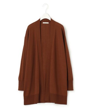 ICB 【洗える】 コンパクトウール カーディガン テラコッタ系