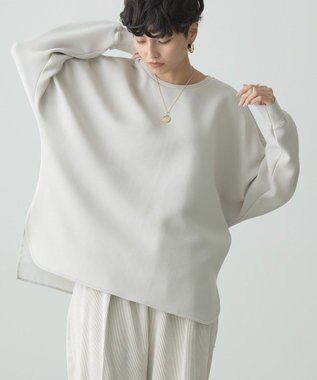 AMERICAN HOLIC ドルマン異素材ポンチプルオーバー Light Gray