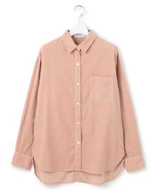 23区 【見上愛さん着用/Oggi11月号掲載】コットン コーデュロイ シャツ ピンク系