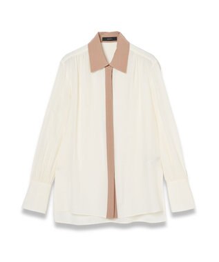 JOSEPH CDCカラーブロック　エボラブラウス Ivory/Blusher