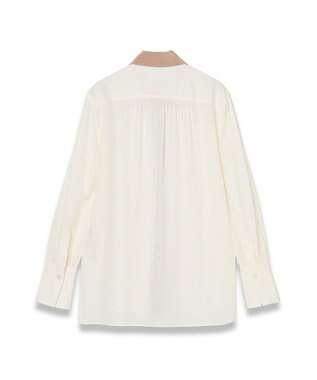 JOSEPH CDCカラーブロック　エボラブラウス Ivory/Blusher