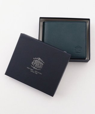 J.PRESS MEN 【MORPHO×J.PRESS】スムースヌメ 二つ折り財布 ネイビー系