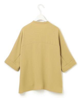 ICB L 【洗える】ライトダブルクロス クロップドシャツ クレイベージュ系