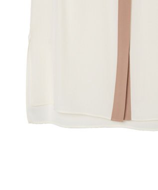 JOSEPH CDCカラーブロック　エボラブラウス Ivory/Blusher