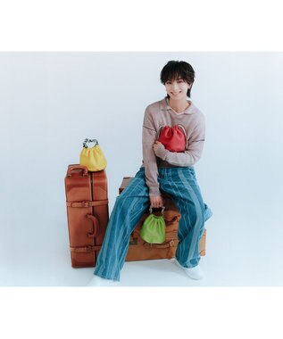 genten フルーツマーケット サステナブル巾着 キイロ