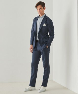 GOTAIRIKU セットアップ対応【洗える/ストレッチ/シワになりにくい】ドライジャージー セットアップジャケット ネイビー系8