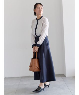 Te chichi フロントレースブラウス グレー