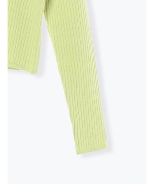 Te chichi ポロカラークロップトカーディガン グリーン