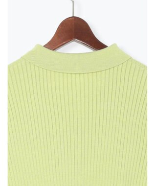 Te chichi ポロカラークロップトカーディガン グリーン