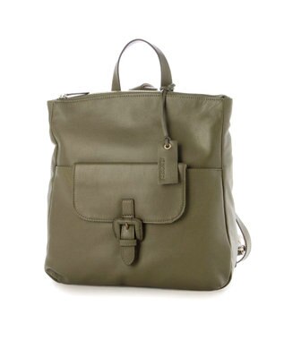 UNBILLION アトランタ ATLANTA / やぎ革軽量ボックス型リュック カーキ