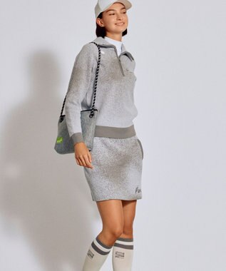 PW CIRCULUS 【手洗い洗濯可】 【WOMEN】グラデーションニットスカート ゴルフ レディース グレー系