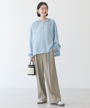 AMERICAN HOLIC フーディーシャツ Grayish Blue