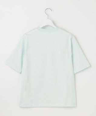 自由区 S 【カタログ掲載・WEB限定カラーあり・洗える】ロゴ刺繍 Tシャツ サックス