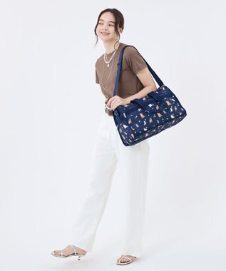 LeSportsac DELUXE MED WEEKENDER/トロピカルミャオキャット トロピカルミャオキャット