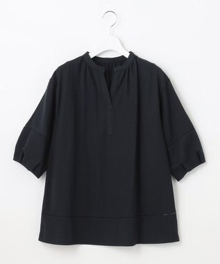 J.PRESS LADIES L ナチュラルジャージー カットソー ネイビー系