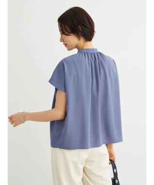 Green Parks ・ＥＬＥＮＣＡＲＥ　ＤＵＥ　イロイロ釦ドルマンブラウス Blue