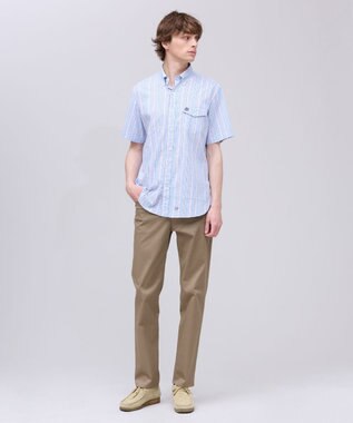 J.PRESS MEN 【Aero Weave】クールマックスサッカー ストライプ シャツ / B.D. サックスブルー系7