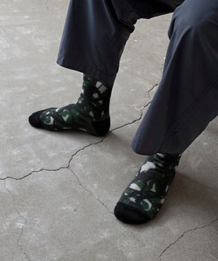 TRICOTE PAINT PILE SOCKS / PAINTパイルソックス 42GREEN