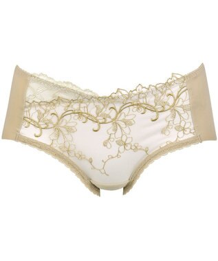 Wing ショーツ　【エアリーソフトブラ】　裾はフリーカッティング　KB2202とペア　はきこみ丈あさめ　ウイング／ワコール　KF2952 カラシ