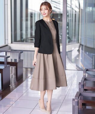 Tiaclasse 【吸水速乾・接触冷感・UVケア・防シワ・洗える】カチオンカラーレスジャケット ブラック