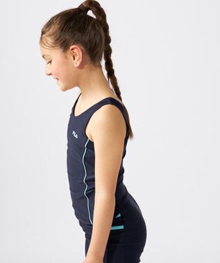 OP／FILA 【FILA】スクールタンキニ水着 ネイビー×サックス