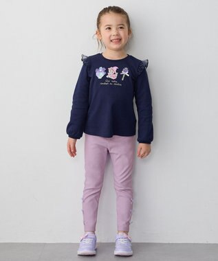 ANY KIDS マジカルキャット長袖Tシャツ ネイビー