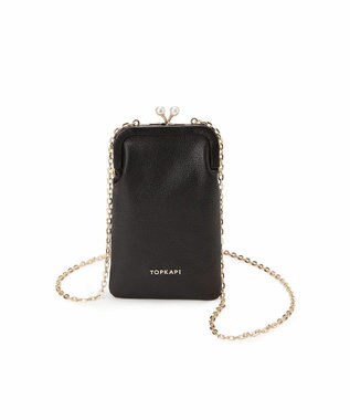 TOPKAPI 【TOPKAPI】シュリンクレザー パール チェーン ショルダー バッグ / スマホショルダー