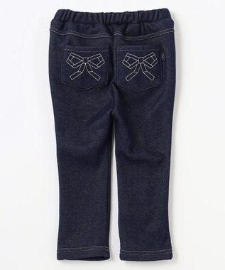 組曲 KIDS 【80-100㎝】裏起毛あったか パンツ ネイビー系