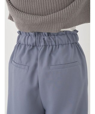 earth music&ecology 裾ドロストパラシュートパンツ Grayish Blue