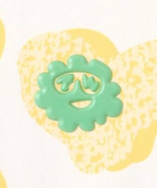 PW CIRCULUS 【永嶋花音プロ着用アイテム】【UV遮蔽率99.5% UVカット / 速乾 / ストレッチ】【WOMEN】アニマルドットモックT ゴルフウェア レディース イエロー系5