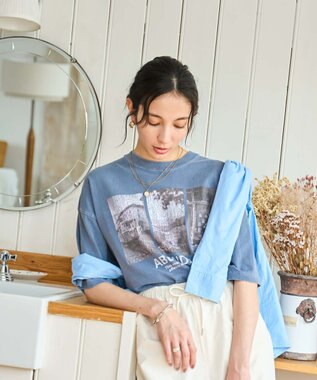 WEGO 【新色追加/ユニセックス着用アイテム/手洗い可/SMLサイズ展開】ピグメントグラフィックT（S） 柄17