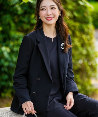 ANY SIS セレモニーダブルクロス テーラードジャケット