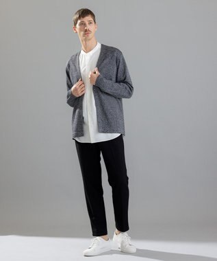 JOSEPH HOMME ウォッシャブルペーパー　カーディガン ブラック系